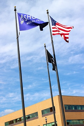 Shore and American Flags.4
