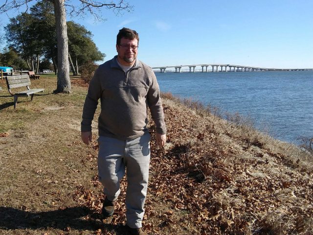 1.4 Ron Meischker walks along Kennedy Park