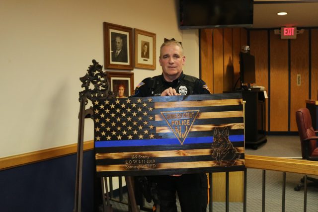 1.4 k9 Sonny presentation K9 Officer Mark McElwee plaque
