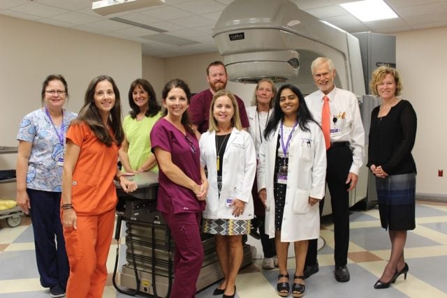 1.4 Shore Radiation Oncology team in the radiation treatment room