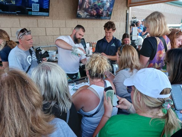 1.4 Jason Kelce mixes a drink