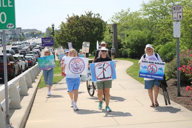 Wind Farm Rally Marchers