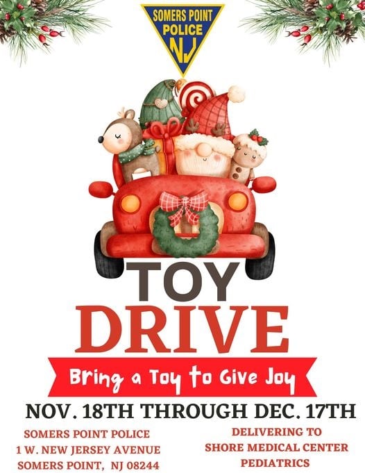 Somers Point Police Department holiday toy donations